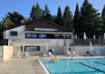 Blick auf das Restaurant "La Canonica" im Villaggio Olandese