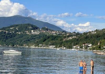 Badestrand in Porto Valtravaglia